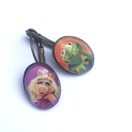 Boucles d'oreilles Muppet show