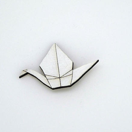broche fantaisie ecxellente décalée jolie classe origami