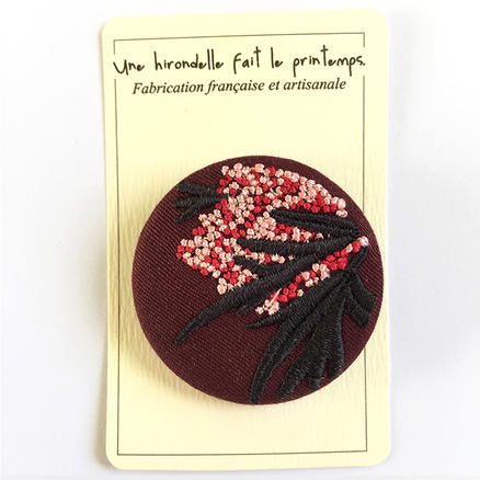 Badge brodé baies