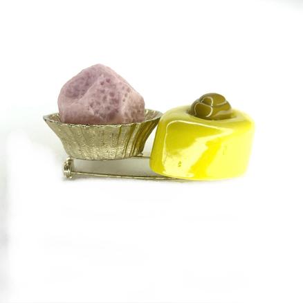 broche fantaisie chocolat blanc