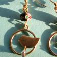 Crotte de poule-bijoux fantaisie-oiseaux-fleurs-original