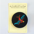 Badge brodé hirondelle