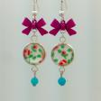 boucles d'oreilles-couture-tissus-coudre-liberty-verre-jolie