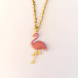 Collier flamant  rose