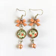 Boucles d'oreilles liberty orange