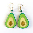 Boucles d'oreilles avocats