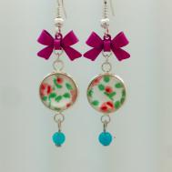 boucles d'oreilles-couture-tissus-coudre-liberty-verre-jolie